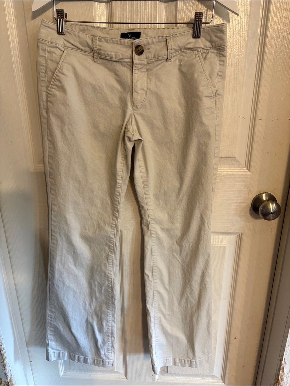 Women’s Casual Chino Pants in Light Beige
